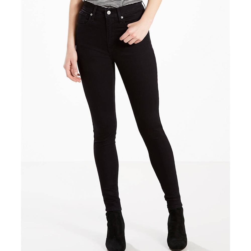 Levi’s Mile High Super Skinny Jeans - Black